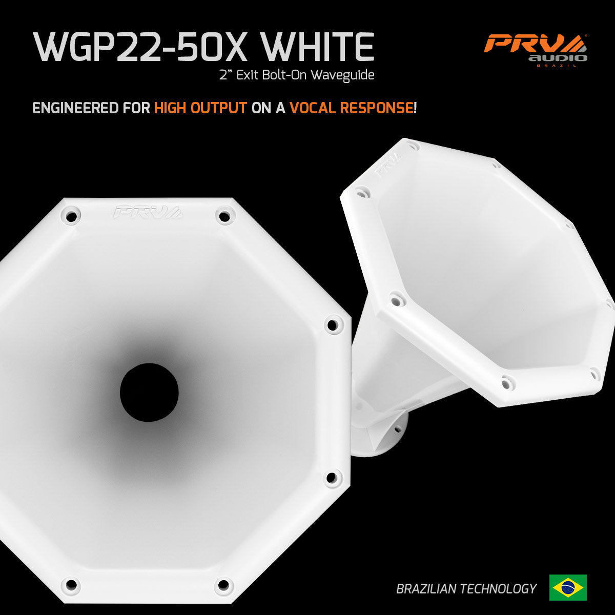 PRV WGP22-50X WHITE Waveguide PRV Audio