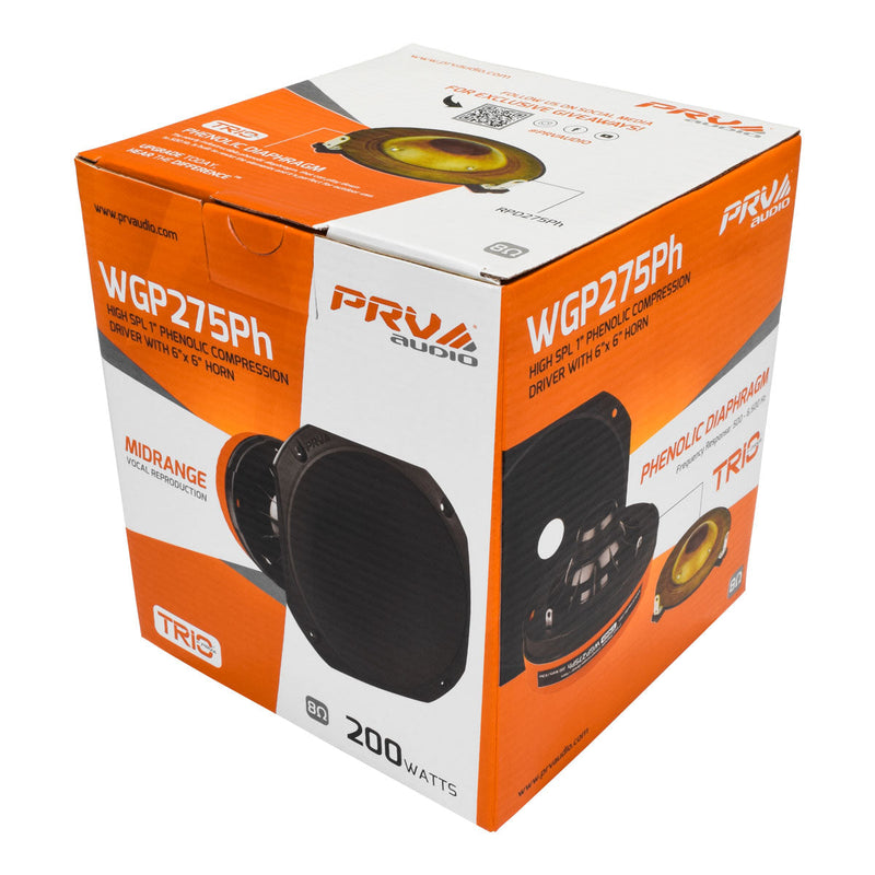 PRV WGP275Ph Driver + Horn Combo PRV Audio