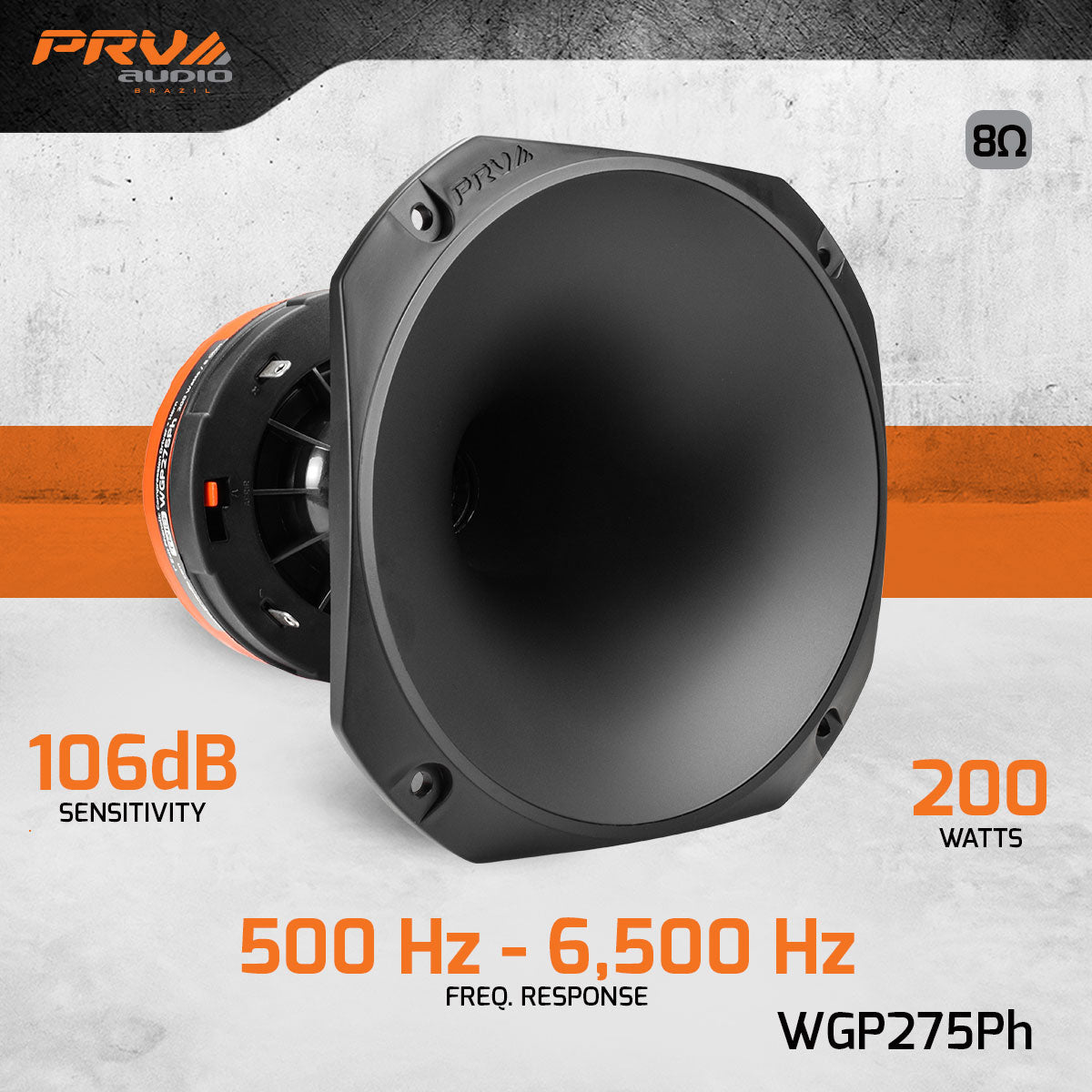 PRV WGP275Ph Driver + Horn Combo PRV Audio