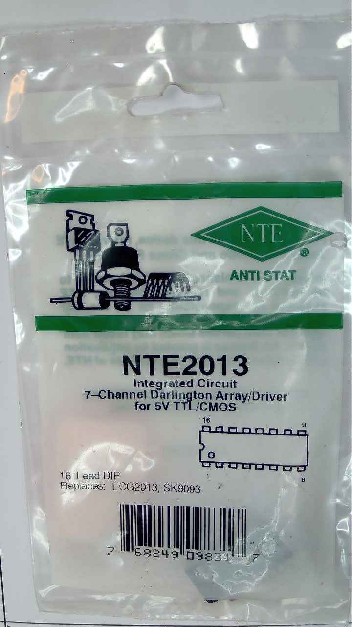 NTE2013 Integrated Circuit 7-Channel Darlington Array/driver for 5V TTL/Cmos NTE