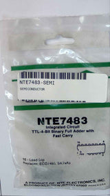 NTE7483 IC, TTL-4-Bit Full Adder with Fast Carry NTE