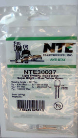 NTE30037 Light Emitting Diode (LED) Super Bright - Clear Yellow Green NTE