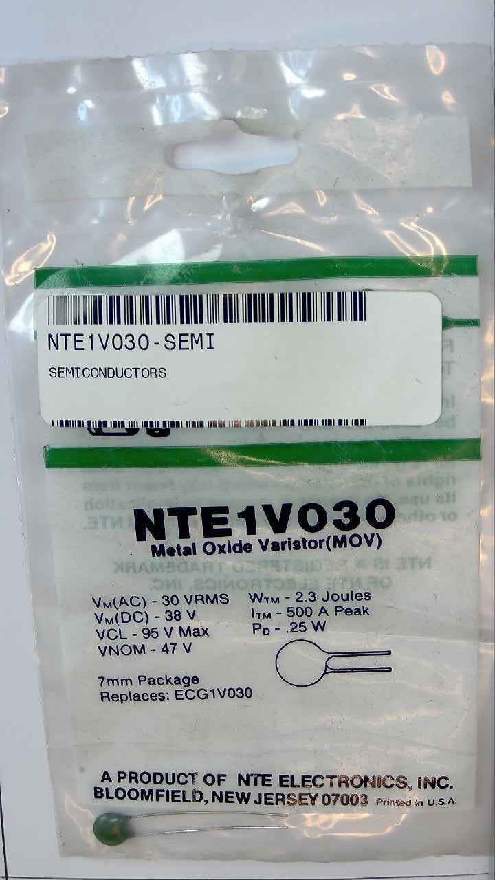 NTE1V030 Metal Oxide Varistor (MOV) NTE