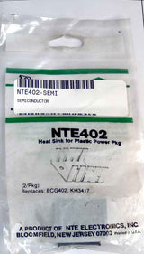 NTE402 Heat Sink For Plastic Power Pkg NTE