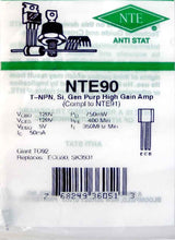 NTE90 T-NPN, Si, Gen Purp High Gain Amp NTE