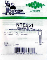 NTE951 Integrated Circuit, 3 Terminal Positive Voltage Regulator NTE