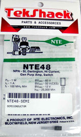NTE48 NPN- Si Darlington, Hi Current, Gen Purp Amp, Switch NTE