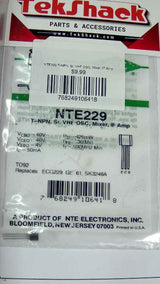 NTE229 T-NPN, Si, VHF OSC, Mixer, IF Amp NTE