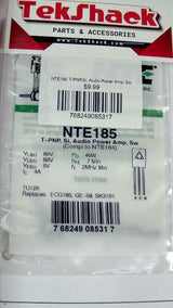 NTE185 T-PNP,Si, Audio Power Amp, Sw NTE