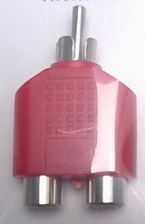 RCA Y Splitter Cable - Audio Video Adapter 1 Male to 2 Female 1 Pack TekShack