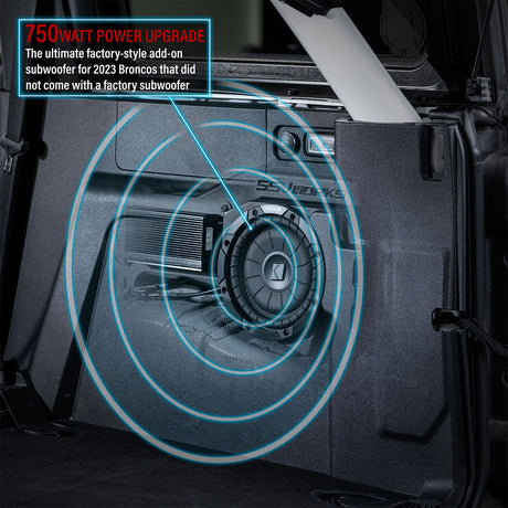 2023-2024 Ford Bronco Factory-Style 8" Subwoofer Add-on