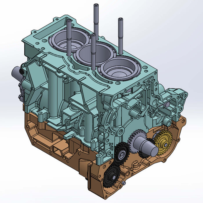 WSI Ghost Dry Deck Billet Engine Block | Can-Am X3 (RACE ONLY)