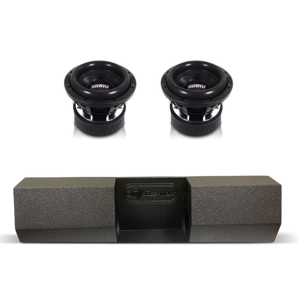 (2) Sundown Audio SA8 v3 & Universal Single Cab Dual 8" Subwoofer Box Combo Sundown Audio