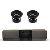 (2) Sundown Audio SA8 v3 & Universal Single Cab Dual 8" Subwoofer Box Combo Sundown Audio