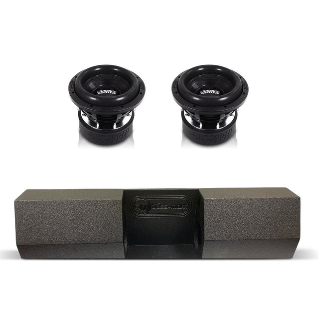(2) Sundown Audio SA8 v3 & Universal Single Cab Dual 8" Subwoofer Box Combo Sundown Audio
