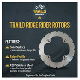 Polaris Ranger XP 1000 / XP Kinetic 2021-2027 Ridge Rider Disc Brake Rotor Kit Traild