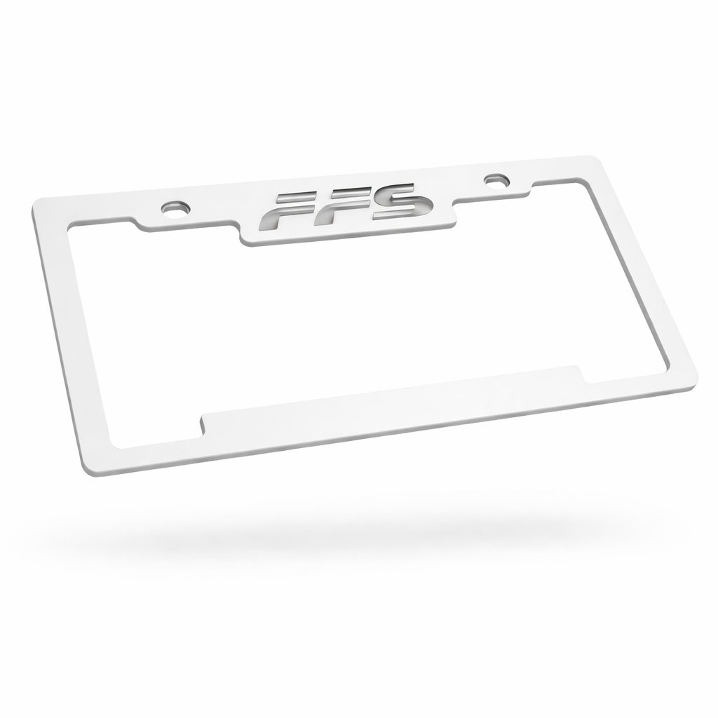 License Plate Cover Far From Stock