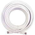 Wilson White RG6 20ft Low Loss Coax Cable TekShack
