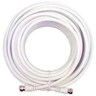 Wilson White RG6 20ft Low Loss Coax Cable TekShack