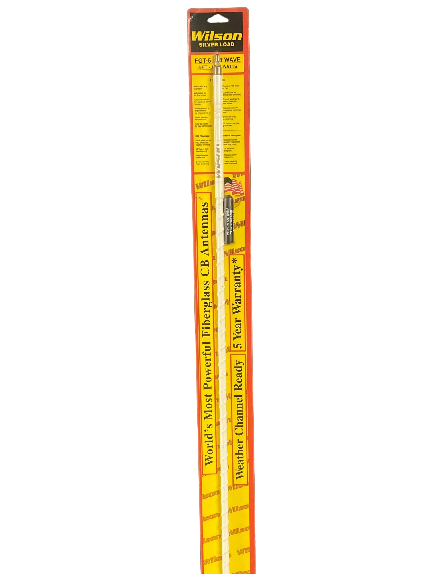 Wilson Silver Load FGT-5 Weather Channel Ready 5/8 Wave 1000 Watt Tunable Antenna Wilson