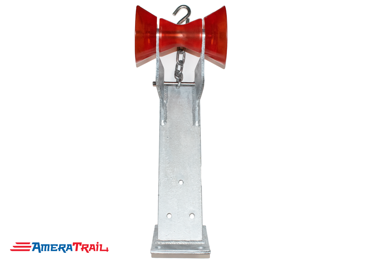 Winch and Roller Mount for Bow Stop, Heavy Duty - Includes 4" Stoltz Roller Set and Attached Bow Catch