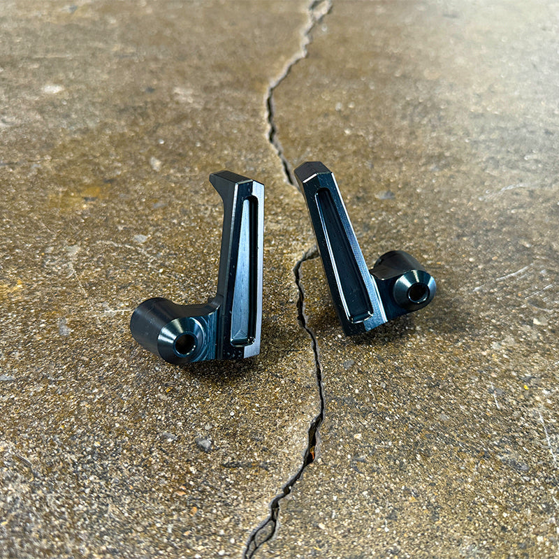 BILLET Wing Vent Window Handles - (PAIR - Left & Right) Solo Motorsports