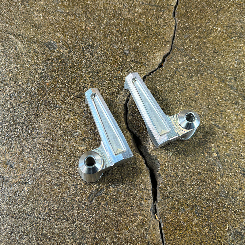 BILLET Wing Vent Window Handles - (PAIR - Left & Right) Solo Motorsports
