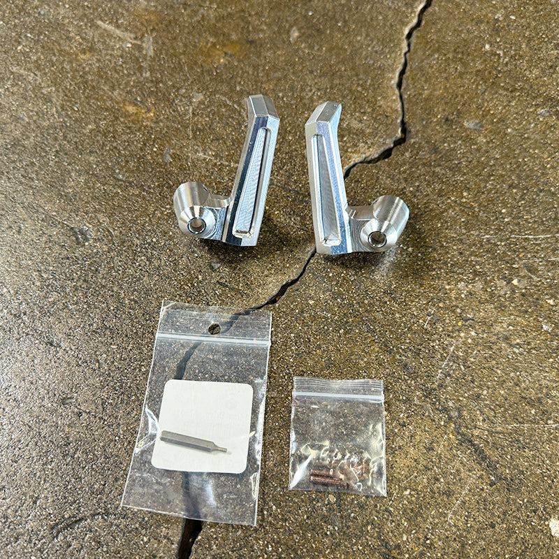 BILLET Wing Vent Window Handles - (PAIR - Left & Right) Solo Motorsports