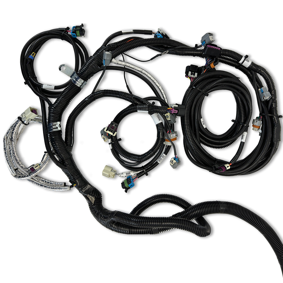 GM LS Compatible 427 c.i. Pro-Series Engine and T56 Manual Transmission - 830 Horsepower - Standard Edition Builder Series - Black Pulley Kit - Holley Terminator X EFI System