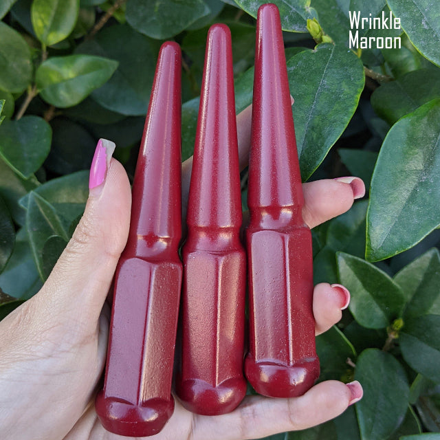 32 Pc 14x1.5 Spike Lug Nuts 4.5" Tall - Powder Coated - Various Colors