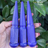 24 Pc 14x1.5 Spike Lug Nuts 4.5" Tall - Powder Coated - Various Colors