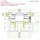 Sundown Audio X6.5 v.2 6.5" 400W RMS Subwoofer DVC 4-Ohm Sundown Audio