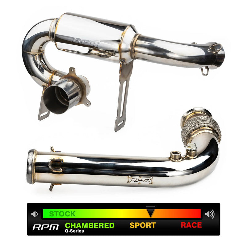 RPM X3 FULL 3" Exhaust Monster Core Muffler & Mid Pipe Can Am Maverick X3 Turbo, R, & RR 2017-2026