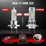 X3S H7 100W 6500K 24000LM White IP67 LED Headlight Bulbs 2Pcs