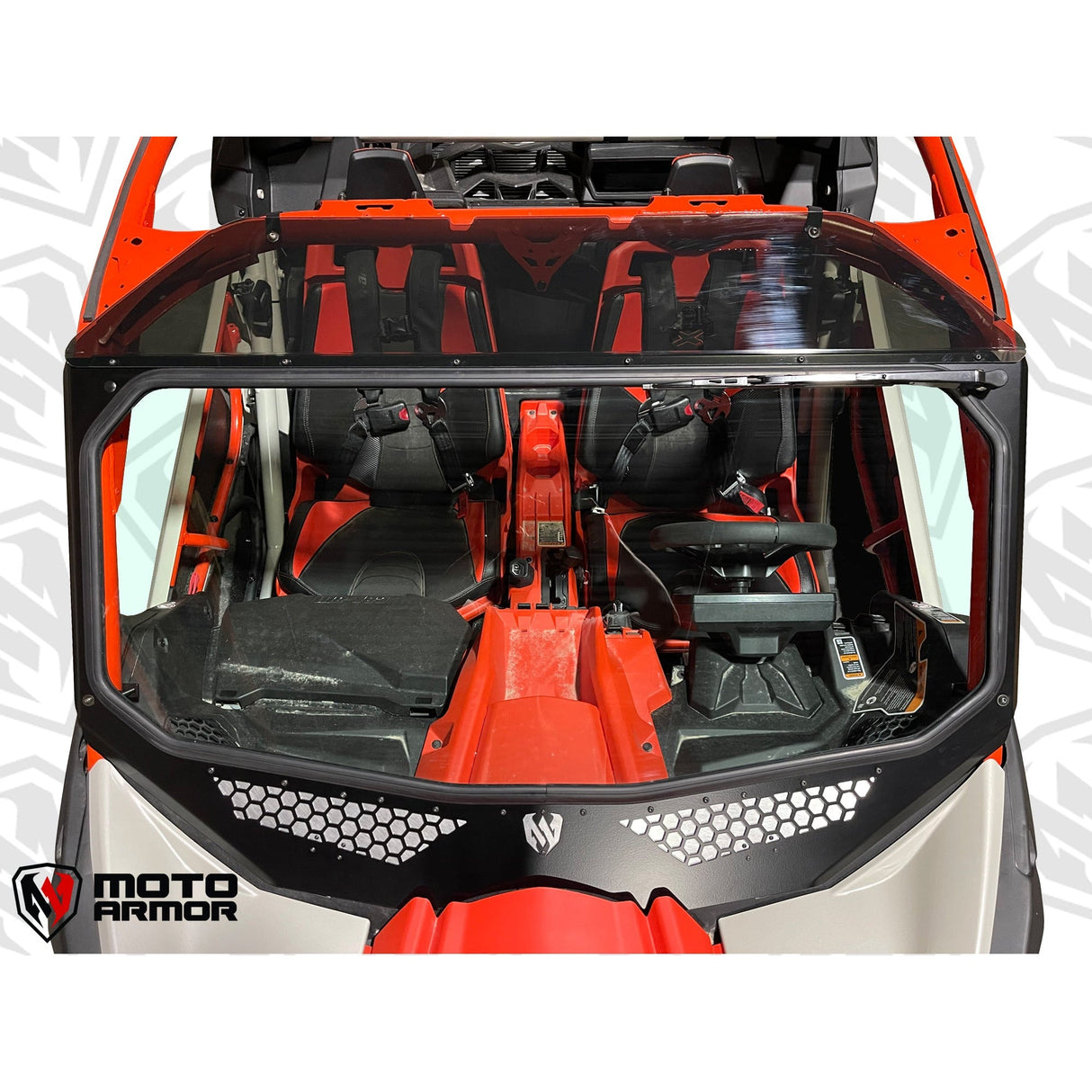 2017-2026 Can Am X3 Full Glass Windshield - Two Vent