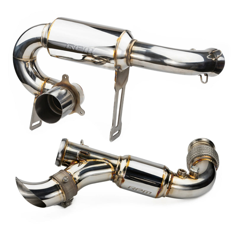 RPM X3 FULL 3" Exhaust Monster Core Muffler & Mid Pipe Can Am Maverick X3 Turbo, R, & RR 2017-2026
