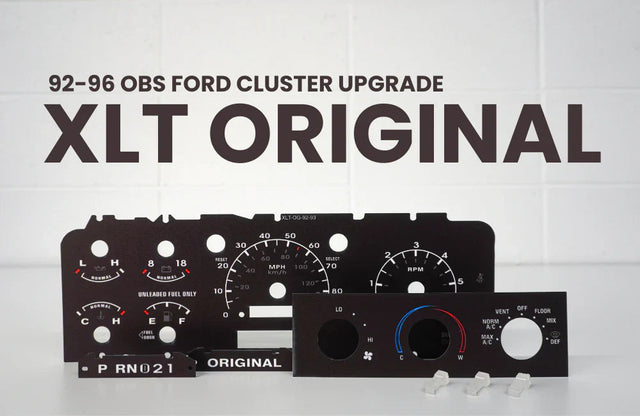 92-96 Cluster Faceplate Kit - XLT Original - Gas Chinook Auto