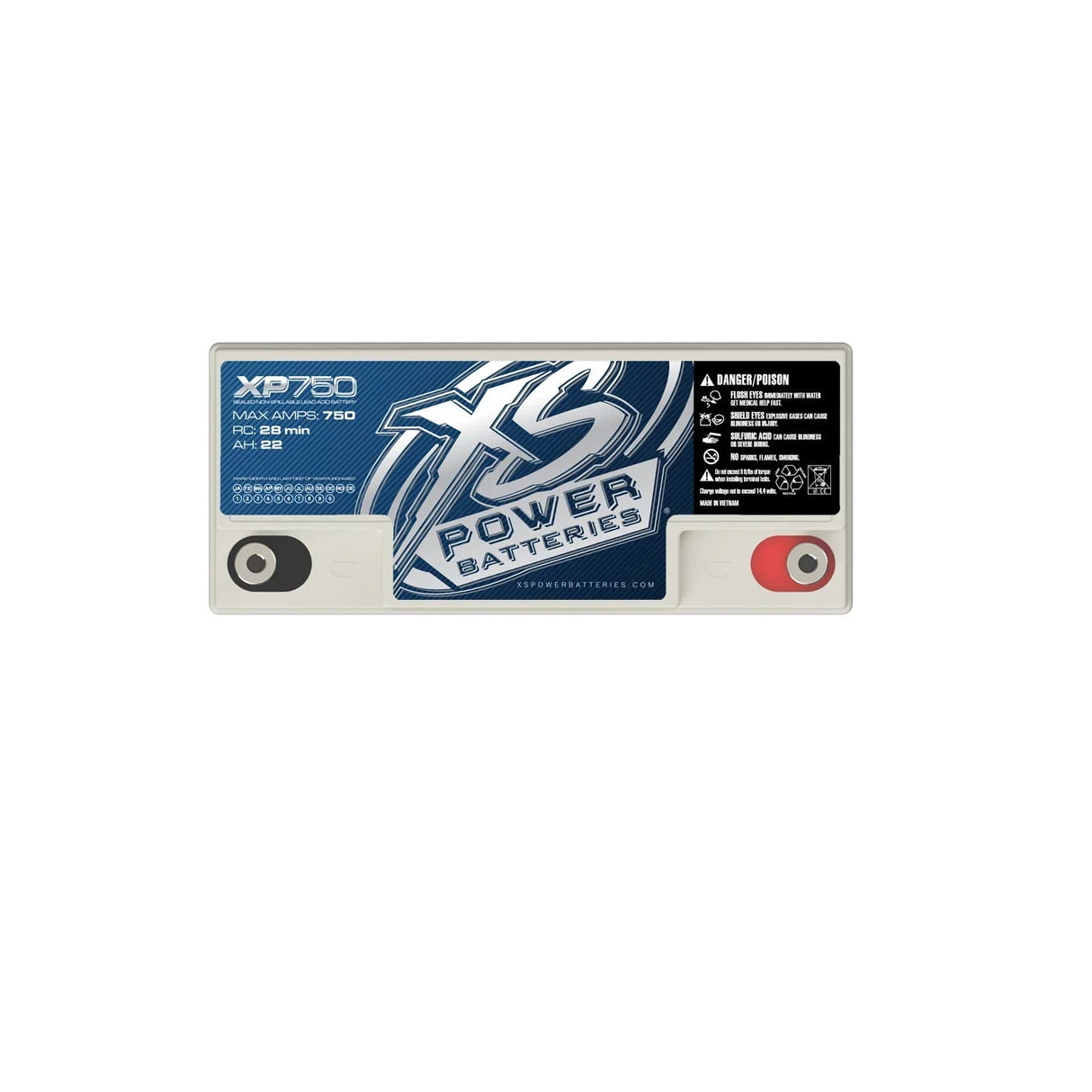XS Power XP750 12V AGM Secondary Reserve Battery XS Power