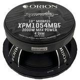 Orion XPM1054MBF 10" 750W RMS Midbass Speaker (Single) Orion
