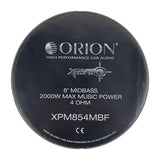 Orion XPM854MBF 8" 500W RMS Midbass Speakers (Pair) Orion