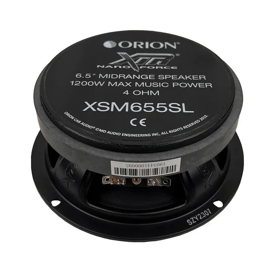 Orion XSM655SL 6.5" 300W RMS Slim Ultra Efficient Midrange Speakers (Pair) Orion