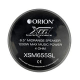 Orion XSM655SL 6.5" 300W RMS Slim Ultra Efficient Midrange Speakers (Pair) Orion