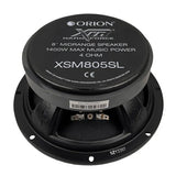 Orion XSM805SL 8" 350W RMS Slim Ultra Efficient Midrange Speakers (Pair) Orion