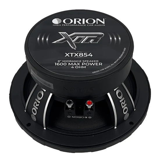 Orion XTX854 8" 400W RMS Bullet Midrange Speakers 4-Ohm (Pair) Orion