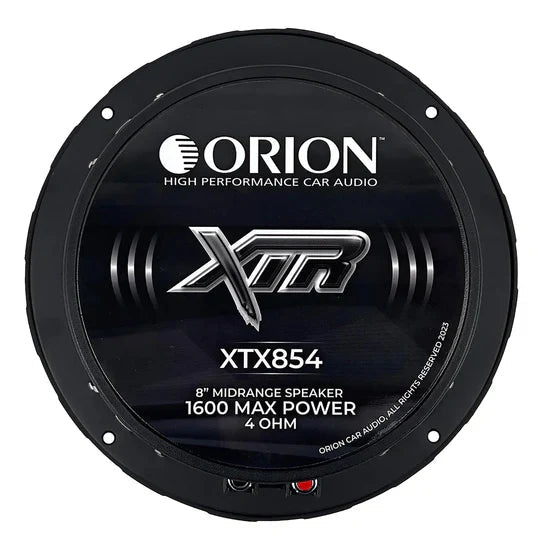 Orion XTX852 8" 400W RMS Bullet Midrange Speakers 2-Ohm (Pair) Orion