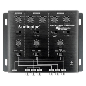 3-Way Active Crossover With Bandpass Filter (XV-3-V15BP) Audiopipe
