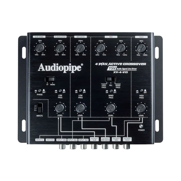 Audiopipe XV-4-V15 4-Way Active Crossover Audiopipe