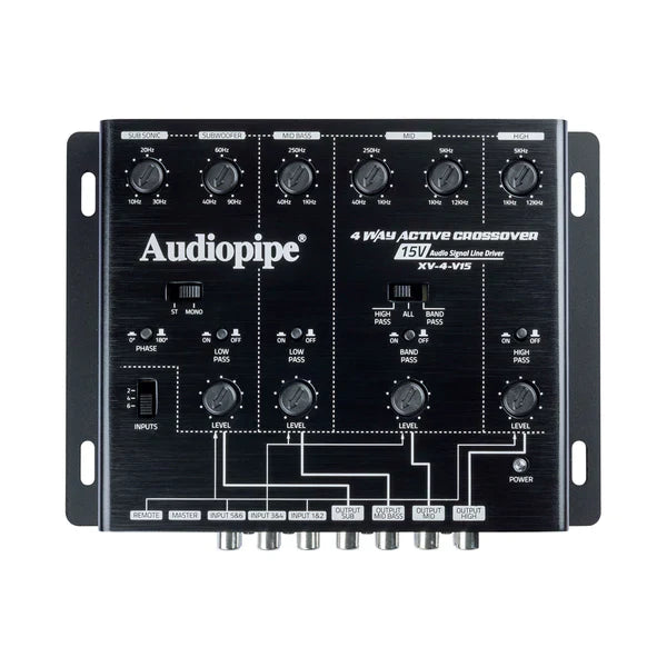 Audiopipe XV-4-V15 4-Way Active Crossover Audiopipe