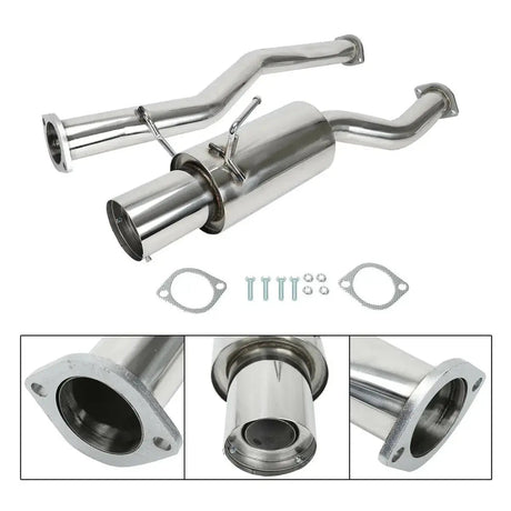 Exhaust Header/Catback/Downpipe Exhaust All-In-One Kit for 2003-2006 Nissan 350Z 3.5L 2005, 2007 Infiniti G35 Flashark