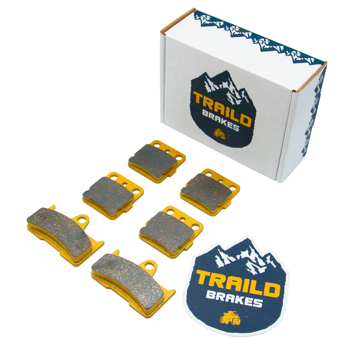 Yamaha Grizzly 660 2002-2008 Ceramic Brake Pad Set Traild